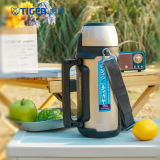 虎牌（TIGER） 保温杯男女旅行壶户外运动保温杯不锈钢真空杯MHJ-A15C 1.49L 香槟金NH 1490ml