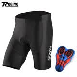 ROGTYO自行车骑行短裤男山地车速干骑行裤夏季公路车骑行服硅胶垫骑行装备 黑色 L
