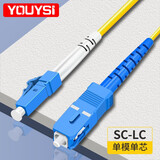 YOUYSI 光纤跳线 单模单芯SC-SC电信级 大方头损耗小 LC-SC 10米