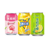 康师傅冰红茶/水蜜桃/金桔柠檬 310ml*18罐整箱混合装饮料 手提款礼盒