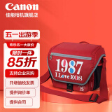 佳能（Canon）原装相机包 r50 r7 r8 r10微单相机包 90d 200d单反摄影包 6d2 5d4单肩相机包 双肩摄影背包 200d m6 m50 m200 r10相机包红色