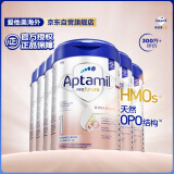 爱他美（Aptamil）德国白金版HMO 婴儿配方奶粉1段 (0-6月) 800g 6罐箱装 德爱白金