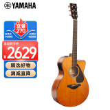 雅马哈（YAMAHA）FSX800C VN北美型号实木单板初学者电箱民谣吉他40英寸吉它复古色