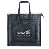 臻佑（Grsaed）鱼护包手提袋长柄43cm多功能防水轻便渔具包鱼护袋加厚耐磨收纳活鱼桶钓鱼配件有侧包 黑色