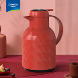 乐唯诗（LOVWISH）保温壶温显家用保温壶大容量玻璃智能温度显示开热水暖水瓶小暖壶 钻纹保温壶【温显款】中国红1L