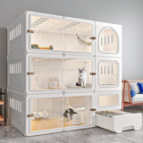 蔻丝猫笼子猫别墅超大号空间隔离带厕所一体适合大猫一室一卫家用猫笼 璀璨星城【加大三室一卫】大空间 猫厕款【封闭式猫砂盆+猫砂铲】