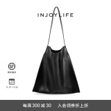 INJOYLIFE软皮单肩包小众大包时尚购物袋百搭托特包