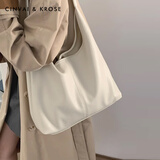 CinvaiKrose包包女包轻奢侈托特包女士包包2025大容量百搭通勤单肩包生日礼物 米白生日礼物送女友