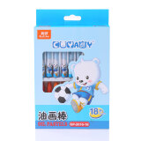 真彩(TRUECOLOR)18色油画棒不脏手可水洗儿童涂鸦涂色绘画彩色笔蜡笔套装易抓握幼儿园小学生美术专用2016C