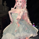 唐努乌现货花仙子Lolita小清新礼服甜美花苞裙洛丽塔公主裙可爱洋装 小花仙单裙子 S