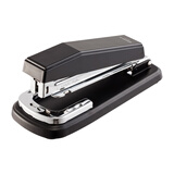 齐心（COMIX） 12号多功能可旋转订书机办公学生订书器装订机 B414N 黑色【3个装】