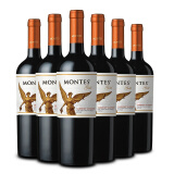 MONTES蒙特斯金天使赤霞珠干红葡萄酒 智利原瓶进口红酒750ml 整箱6支装