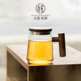 木笙玩物（MUSHENGWANWU）耐热茶水分离玻璃杯办公室泡茶杯过滤家用文艺水杯子男女个人专用 木笙初笙杯6A