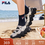 FILA 斐乐官方女鞋FRAGOLA摩登凉鞋2024夏季新款时尚休闲草莓凉鞋 燧石灰/冰灰-EI 35.5