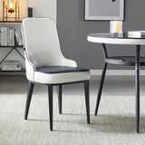 靓威（LW） 办公洽谈桌椅组合圆形店铺接待桌小圆桌休息区桌椅阳台 软包单椅（两把起发）颜色备注