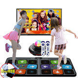 舞霸王加厚跳舞毯家用跳舞机连接电视儿童双人无线体感游戏机跑步运动毯 迪斯尼摄像头无线款30MM+2手柄