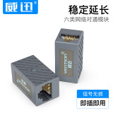 威迅（VENTION）网线转接头对接头 网络延长连接器 RJ45网口直通头水晶头双通头接口5/6/7类网线通用 黑101BK