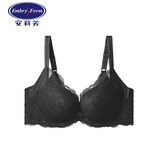 安莉芳【列维斯蕾丝】安莉芳小胸厚杯聚拢文胸女收副乳内衣礼物 黑色BLK 80B