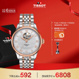 天梭（TISSOT）瑞士手表 力洛克系列腕表 钢带机械男表 T006.407.22.033.02