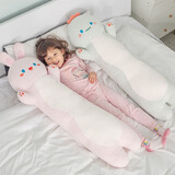 绅族A类婴儿棉恐龙纯棉抱枕兔子玩偶公仔靠枕安抚长条睡枕儿童礼物 兔子长条+恐龙长条（一对） 110厘米（可拆洗）