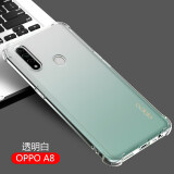 AOYAMIC 适用OPPO A9/A9x手机壳oppoa91保护套a8全包防摔个性简约透明超薄硅胶软壳 OPPO A8【透明白】 升级保护镜头透明气囊防摔硅胶软壳