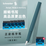 Schneider耐德钢笔BK406儿童中小学生三到四年级正姿练字笔书法笔初学者F尖刚笔 复古绿+30支墨胆