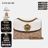 蔻驰（COACH）女包奢侈品Parker专柜款山茶花链条斜挎包34256【官方授权直供】