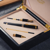 英雄（HERO）钢笔1111黑色（1+2）铱金钢笔组合套墨水笔龙夹明尖DIY定制