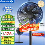 格力（GREE）电风扇家用节能落地扇学生立式大风量客厅宿舍机械轻音电扇 【京东物流】FD-35X65h7黑色机械