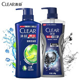 清扬（CLEAR）男士去屑组合装500+600g清爽控油活力运动薄荷多效水润冰凉 清爽控油500g+净澈控油600g