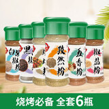 第一厨烧烤调料 配料套装组合烤肉 孜然粉 椒盐 白胡椒制品撒料配方全套 【烧烤必备】六种口味各一瓶