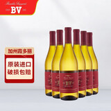 璞立酒庄BV红酒 纳帕谷赤霞珠加州梅洛美国进口红葡萄酒/白葡萄酒 美国加州霞多丽干白 6支整箱装
