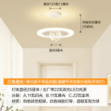 科锐亮过道走廊小吊灯餐厅卧室床头客厅灯具现代简约极简风阳台玄关家用 白色满天星单头盘三色调光-3个装