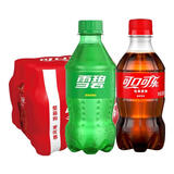 可口可乐（Coca-Cola）迷你可乐汽水碳酸饮料瓶装小瓶 新老包装随机发货 300mL24瓶有糖可乐12雪碧12