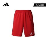 阿迪达斯 ADIDAS/阿迪达斯运动服男短袖休闲成人足球训练裤 【短裤】红色AJ5881 S