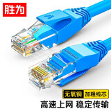 胜为（shengwei）超五类网线 cat5e类百兆纯铜 1米 蓝色 电脑/路由器/宽带成品连接跳线 LC-2010C