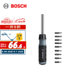 博世（BOSCH）10合1多功能棘轮螺丝刀 易收纳 一柄集成