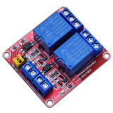 丢石头 带光耦继电器模块 2路继电器 24V工作电压 耐流10A 触发电平高低可调