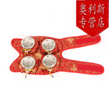 冀御 绸缎护膝 艾灸盒 随身灸 风湿关节灸罐器具仪器 艾草 艾条 艾绒温灸器 膝部足三里四联温灸器 加厚不锈钢款
