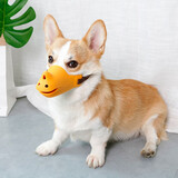 冇宠狗狗嘴套防咬防乱吃狗口罩嘴罩止吠器中型犬柯基泰迪宠物用品 黄色 L（嘴围16-18CM）建议21-30斤