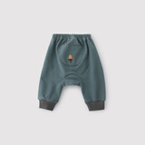 巴厘小猪婴儿大屁屁裤秋冬季儿童卫裤超萌可爱宝宝休闲裤男童 铜绿 80 cm