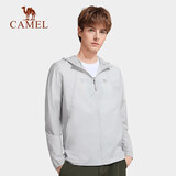 骆驼（CAMEL）小光阴 防晒衣男户外遮阳连帽清爽时尚休闲防晒服外套 1008H