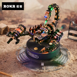 若客（ROKR）魔鬼鱼仿生机械甲虫玩具积木成人金属拼装模型生日礼物男孩女孩 重装战地蝎