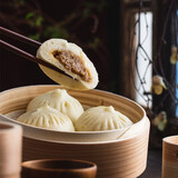 五亭【手工制作80g*6只】扬州包子青菜包多口味早餐速冻扬州特产 【手工制作】480g鲜肉（6只）