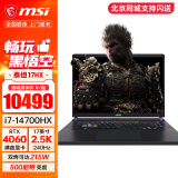 微星（MSI）泰坦16丨泰坦17 游戏本2024全新HX处理器酷睿RTX40系笔记本电脑2.5K240HZ独显直连满血电竞本 泰坦17丨i7-14700HX RTX4060 16G 5600MHz内存