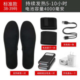 第梵缇 电热鞋垫发热鞋垫保暖鞋垫电暖鞋垫加热鞋垫暖脚宝充电可行走 38-39码/2块电池/标准调温