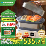 蓝宝（BLAUPUNKT）电蒸锅不锈钢蒸锅电煮锅蒸箱分区速蒸家用多功能锅智能预约蒸炖一体煮蛋器蒸包子炖锅ZG06