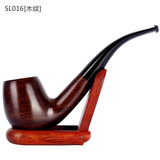 史丹威尔（Stanwayl）史丹威尔实木烟斗石楠木男士手工烟锅老式便携檀木过滤烟斗送配件 SL99016-檀木木纹光面