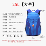 双星儿童背包户外出游女孩亲子小包男童旅游轻便双肩包小学生补习书包 蓝色【增强版大号】