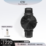 丹尼尔惠灵顿（DanielWellington）DW男表 40MM皮带石英男表简约欧美表送男友生日礼物DW00100657